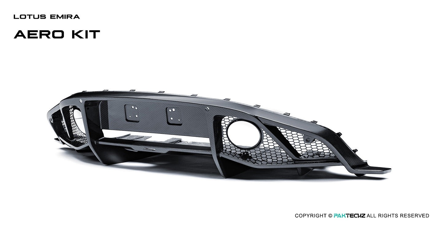 Lotus EMIRA Paktechz Design Carbon Fiber Rear Diffuser 2022+