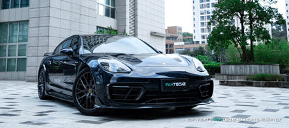 Porsche Panamera 971.2 Carbon Fiber Front Lip Paktechz Design 2021-23