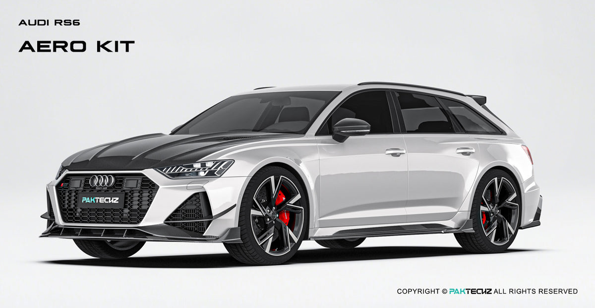 Bas de caisse en fibre de carbone Paktechz Design pour Audi RS6, RS7 et C8 