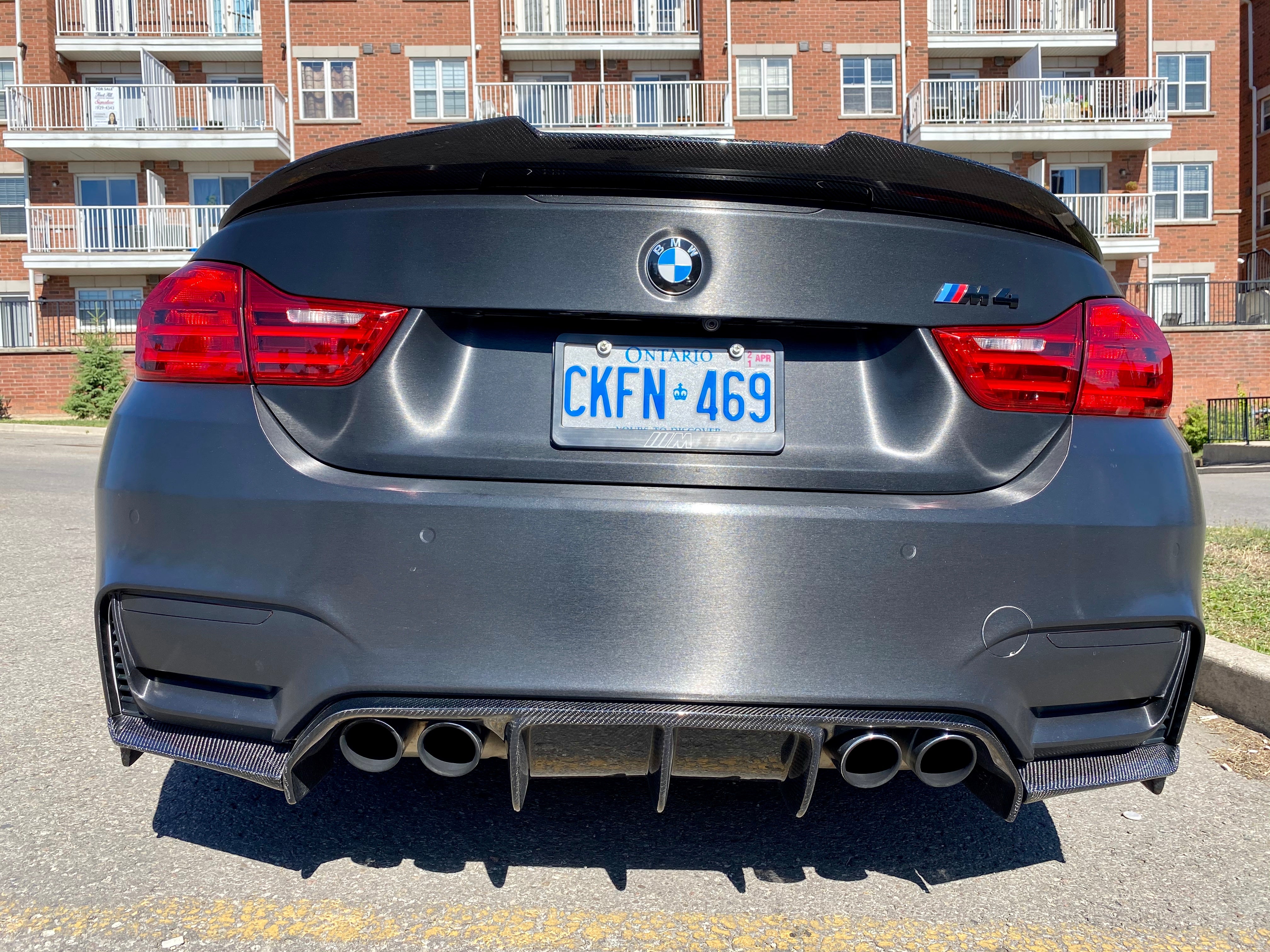 BMW M3 M4 Carbon Fiber Rear Diffuser F80 F82 F83 Vorsteiner Style
