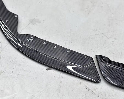BMW M8 Dry Carbon Fiber Front Splitter Oioms 3-Piece Lip F91 F92 F93