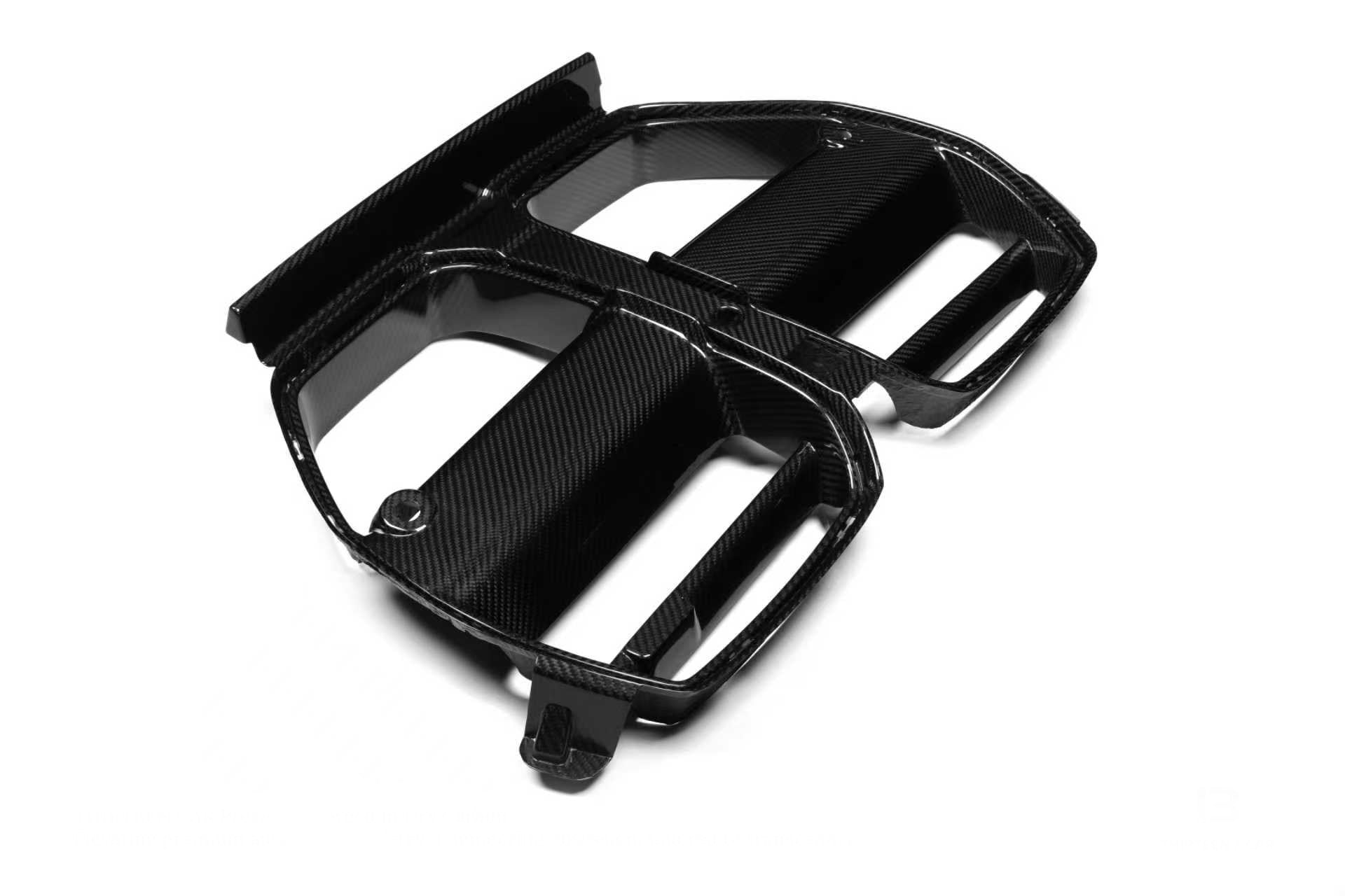 BMW M3 M4 Carbon Fiber V Style Front Grille 2021-26 G80 G81 G82 G83