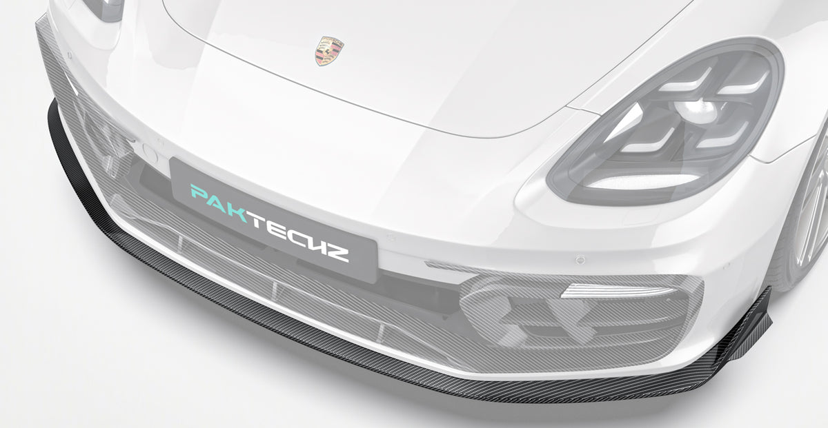 Porsche Panamera 971.2 Carbon Fiber Front Lip Paktechz Design 2021-23