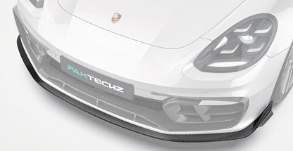 Porsche Panamera 971.2 Carbon Fiber Front Lip Paktechz Design 2021-23