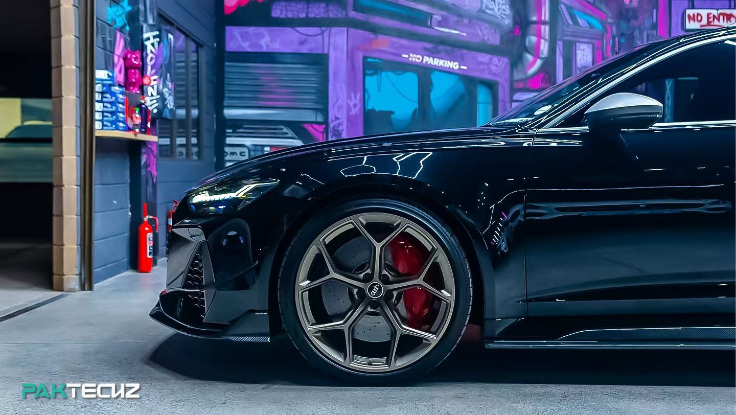 Audi RS6 RS7 C8 Paktechz Design Carbon Fiber Front Lip 2019-2026
