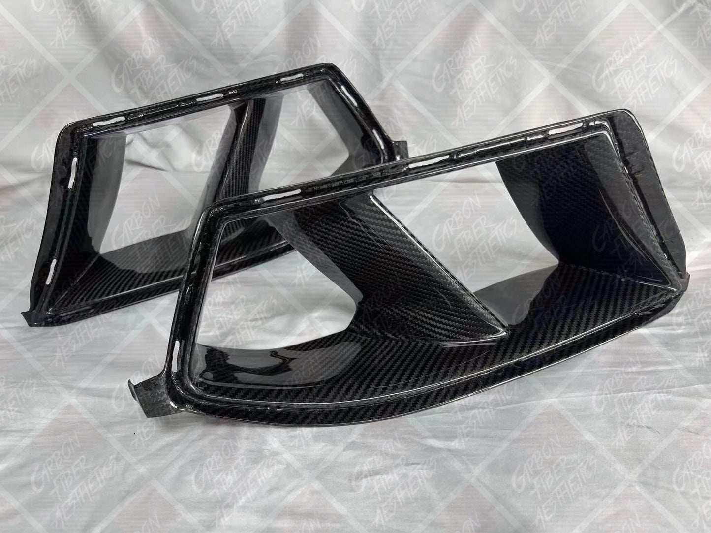 BMW G82 G83 M4 & G80 M3 Dry Carbon Fiber Front Bumper Air Ducts V2