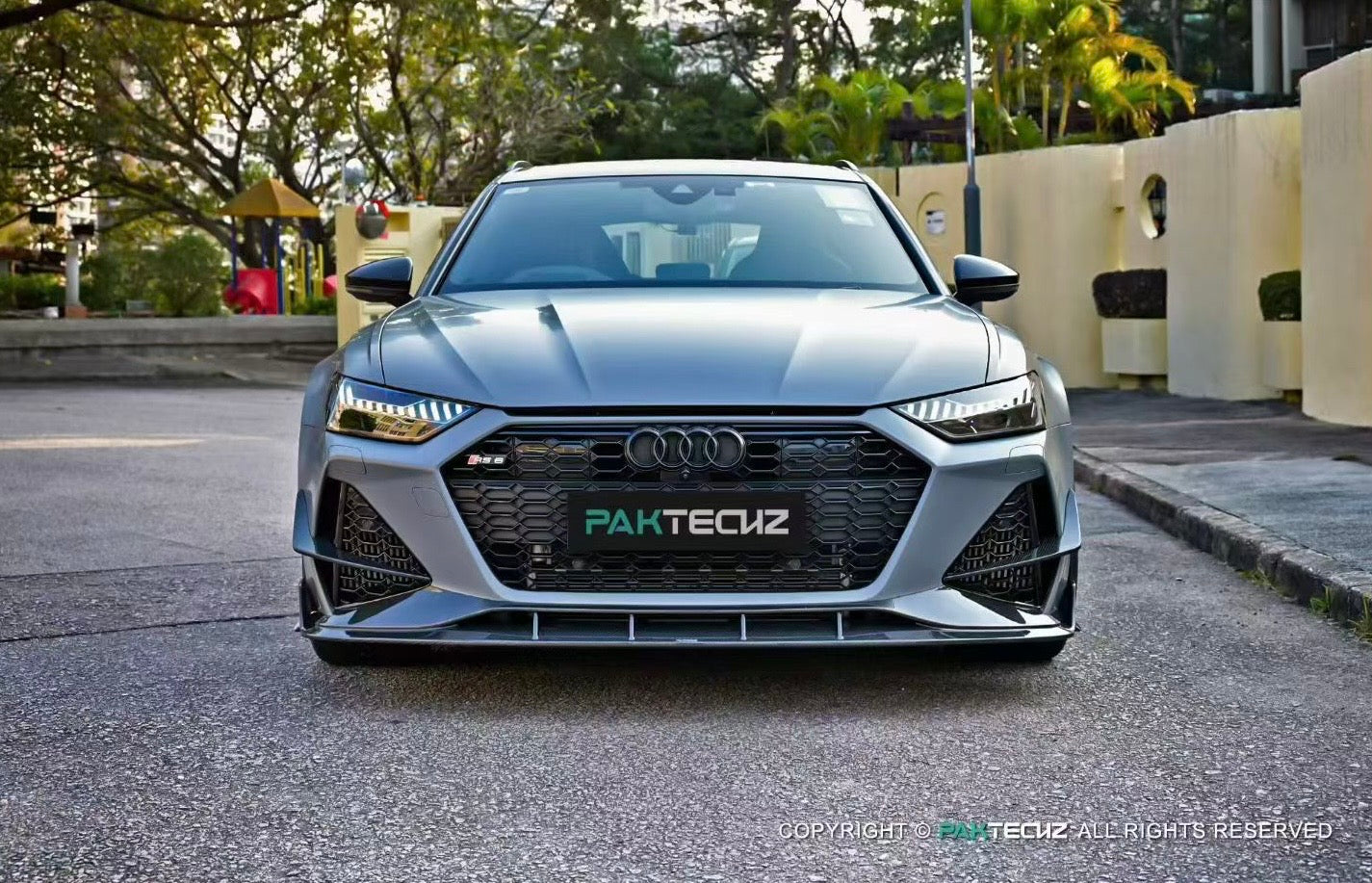 Audi RS6 RS7 C8 Paktechz Design Carbon Fiber Front Lip 2019-2026