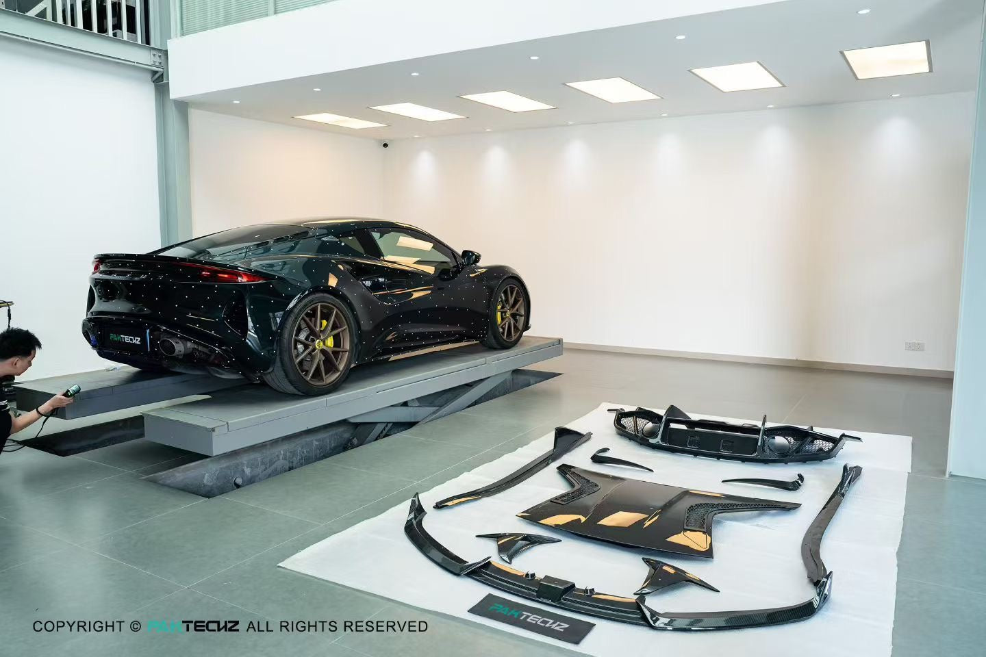 Lotus EMIRA Paktechz Design Carbon Fiber Side Skirts 2022+