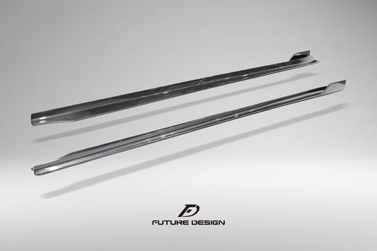 BMW 2023+ G87 M2 Carbon Fiber Side Skirts Extensions Future Design V2