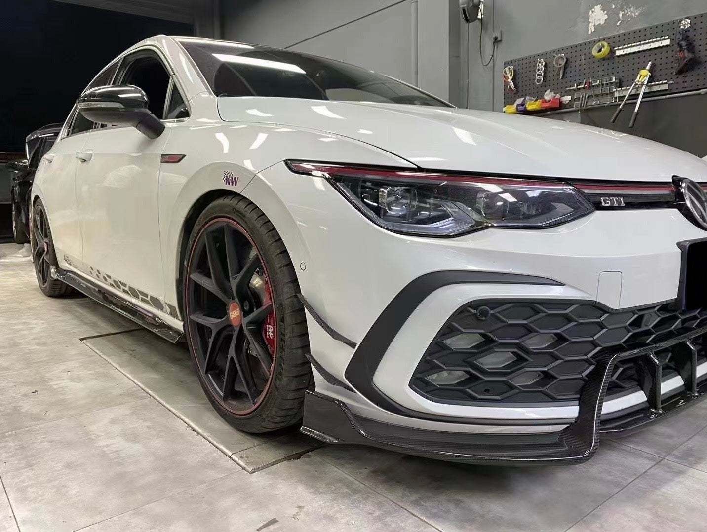 Volkswagen Golf 8 GTI Carbon Fiber Front Lip Karbel Design MK8 2020-24
