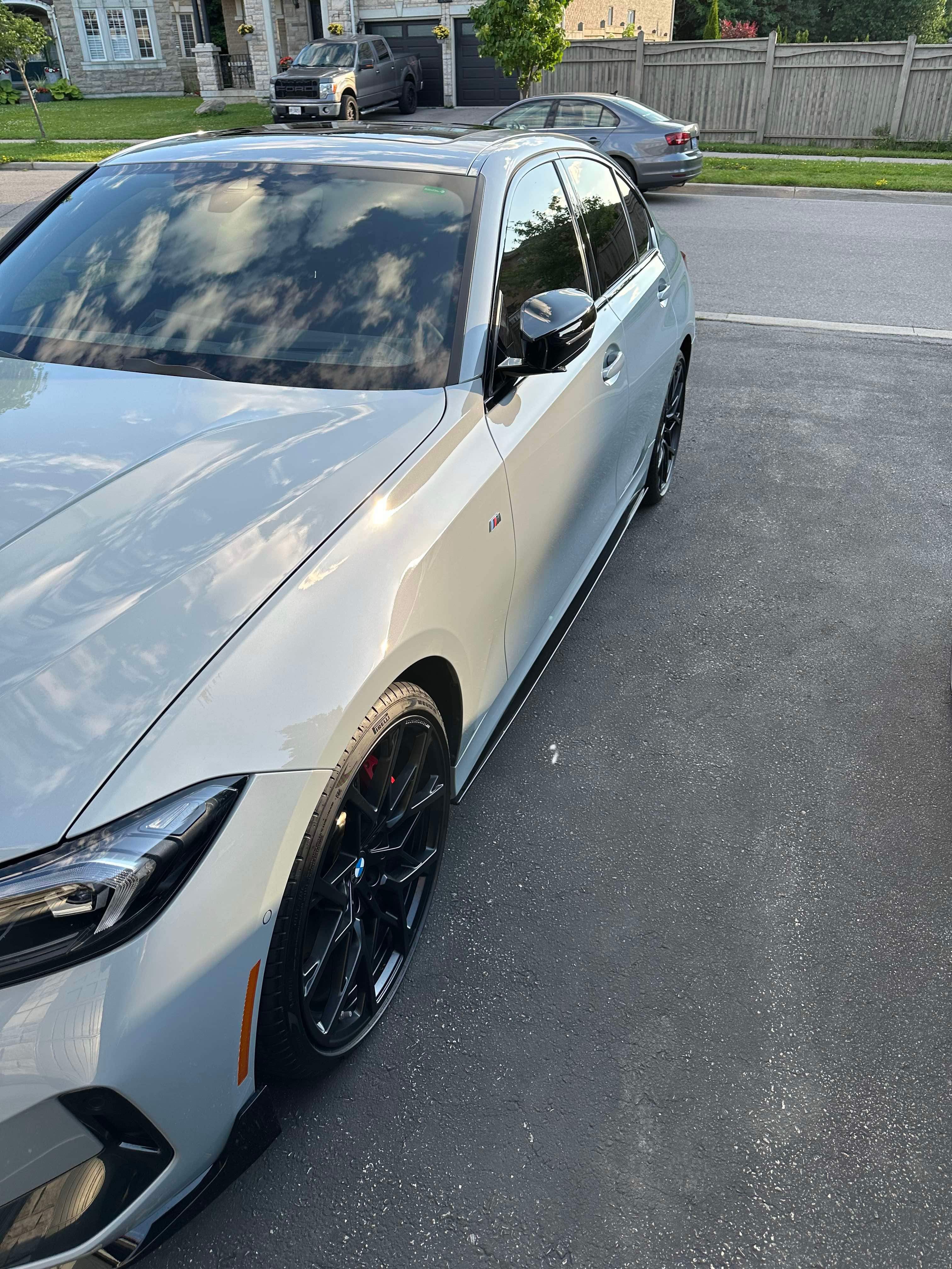 BMW 3 Series G20/G21 Full Length Gloss Black Side Skirts LCI/Pre 19-25