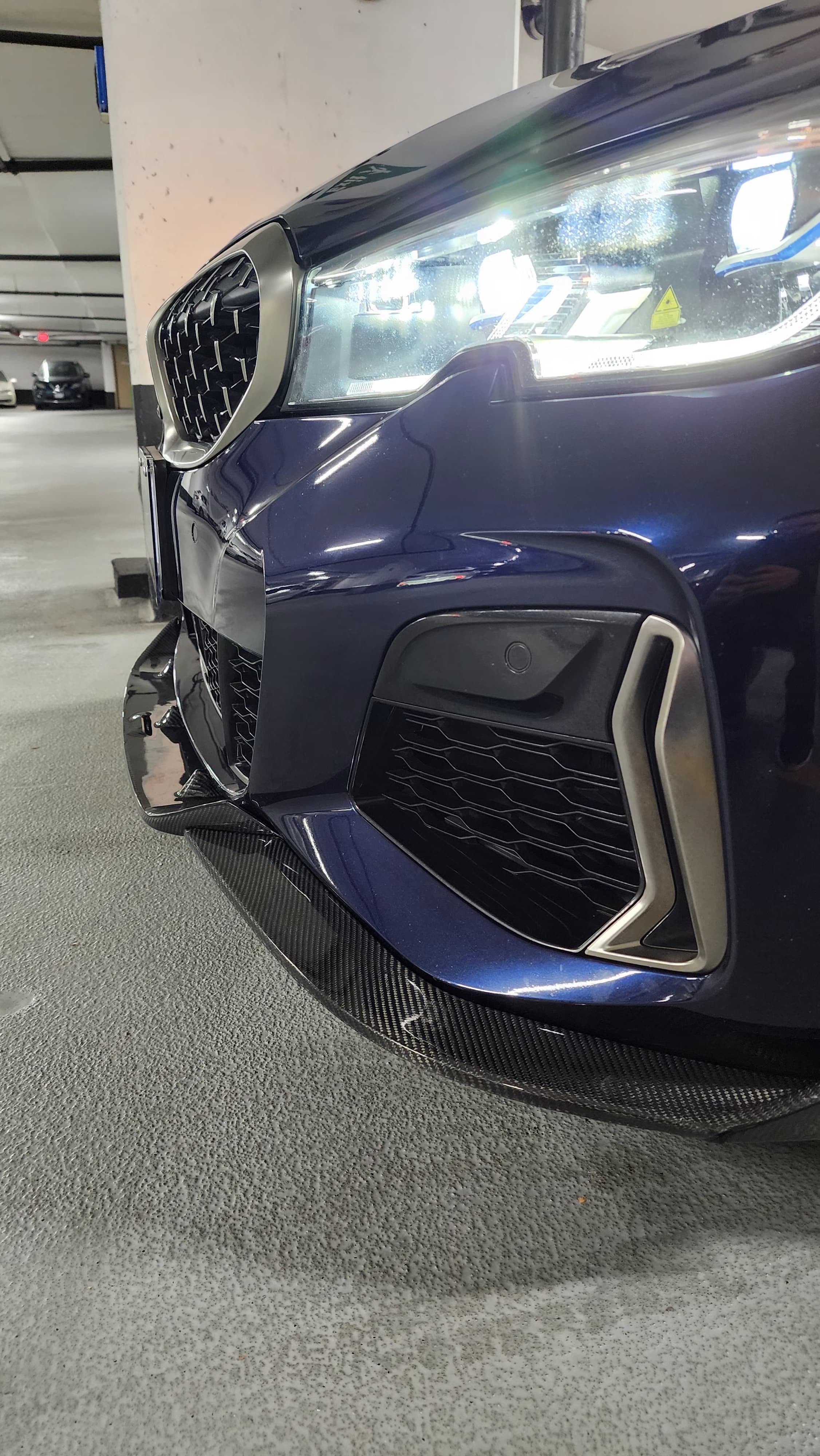 BMW G20 G21 Carbon Fiber Front Lip TAKD Style Pre Facelift 19-22 M Sport