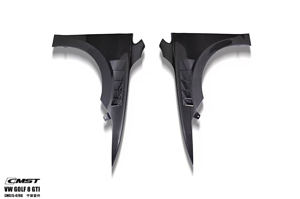 Volkswagen Golf 8/8.5 Carbon Fiber Fenders R/GTI CMST Design 2020-26