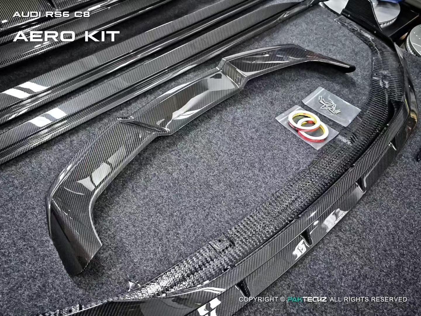 Audi RS6 C8 Paktechz Design Carbon Fiber Roof Spoiler/Wing 2019-2026