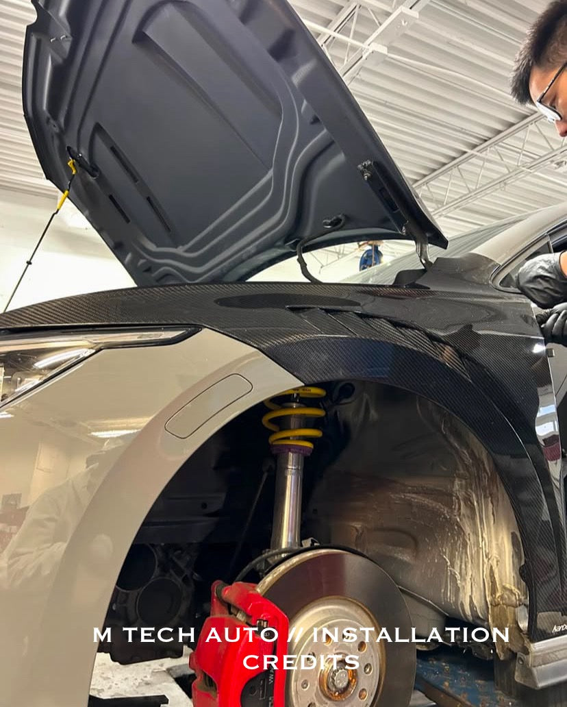 Volkswagen Golf GTI/R MK8 Dry Carbon Fiber Fenders Karbel Design 2022+