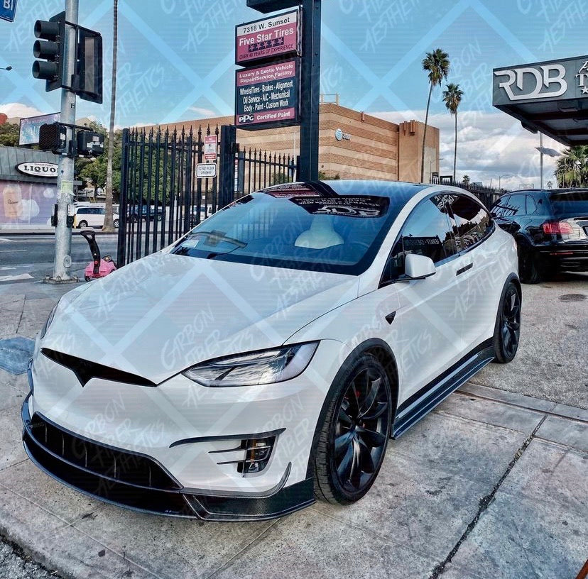 Tesla Model X Carbon Fiber RZ Style Aero Kit