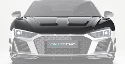 Audi R8 Dry Carbon Fiber Hood 2016-2024 Paktechz Design