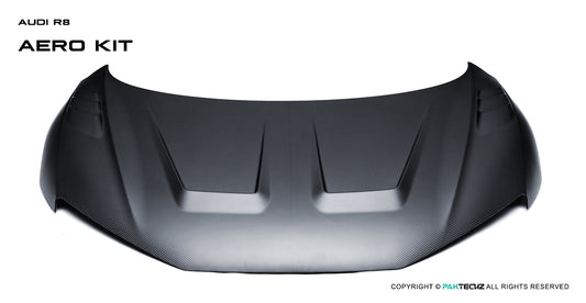 Audi R8 Paktechz Design Carbon Fiber Hood 2016-2023