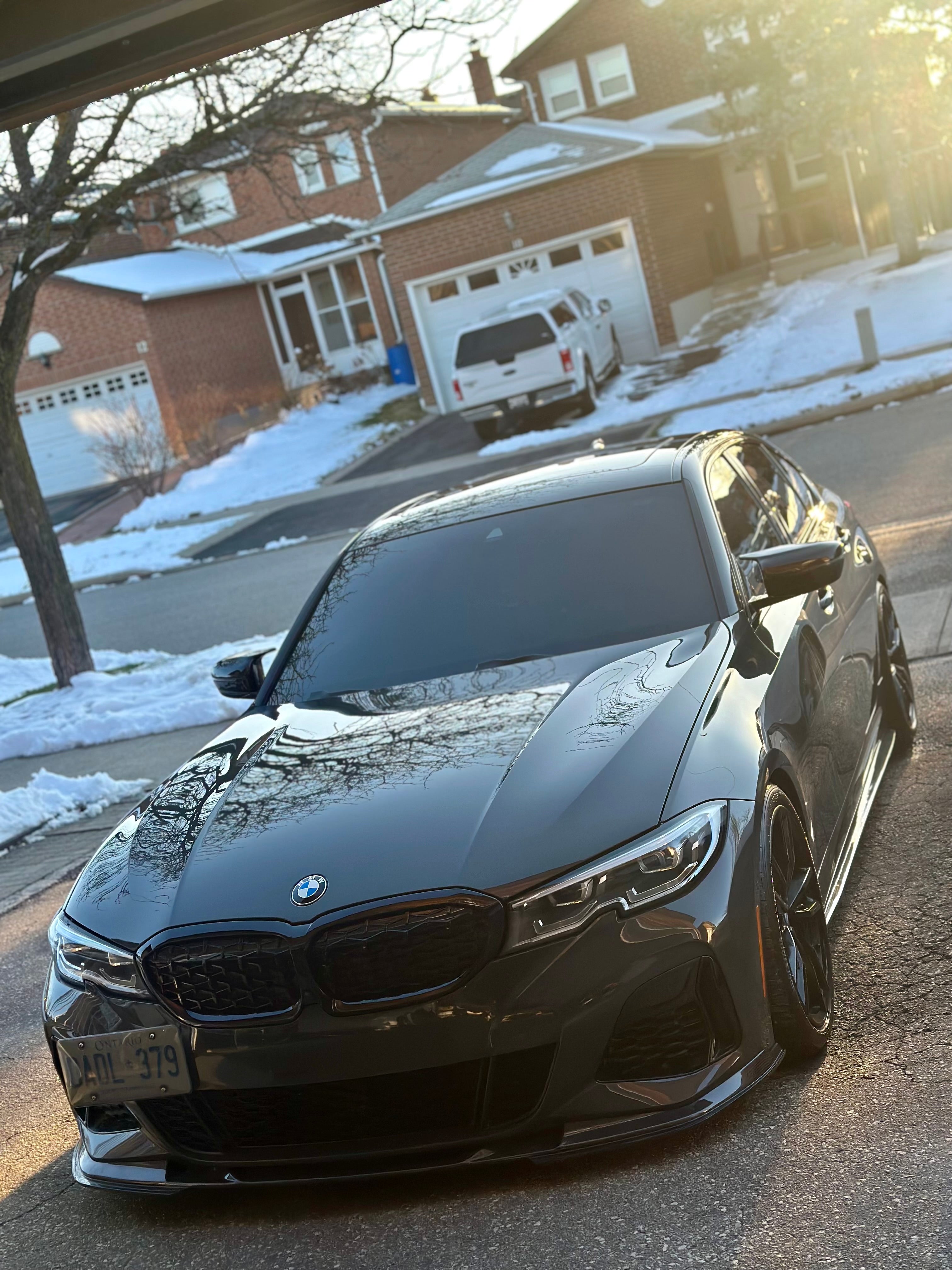 BMW G20 G21 Carbon Fiber Front Lip 3D Style Pre Facelift 19-22 M Sport