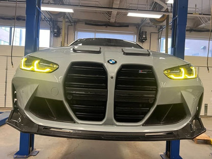 BMW G80 G81 M3 G82 G83 M4 Dry Carbon V Style Front Lip 2021-2026