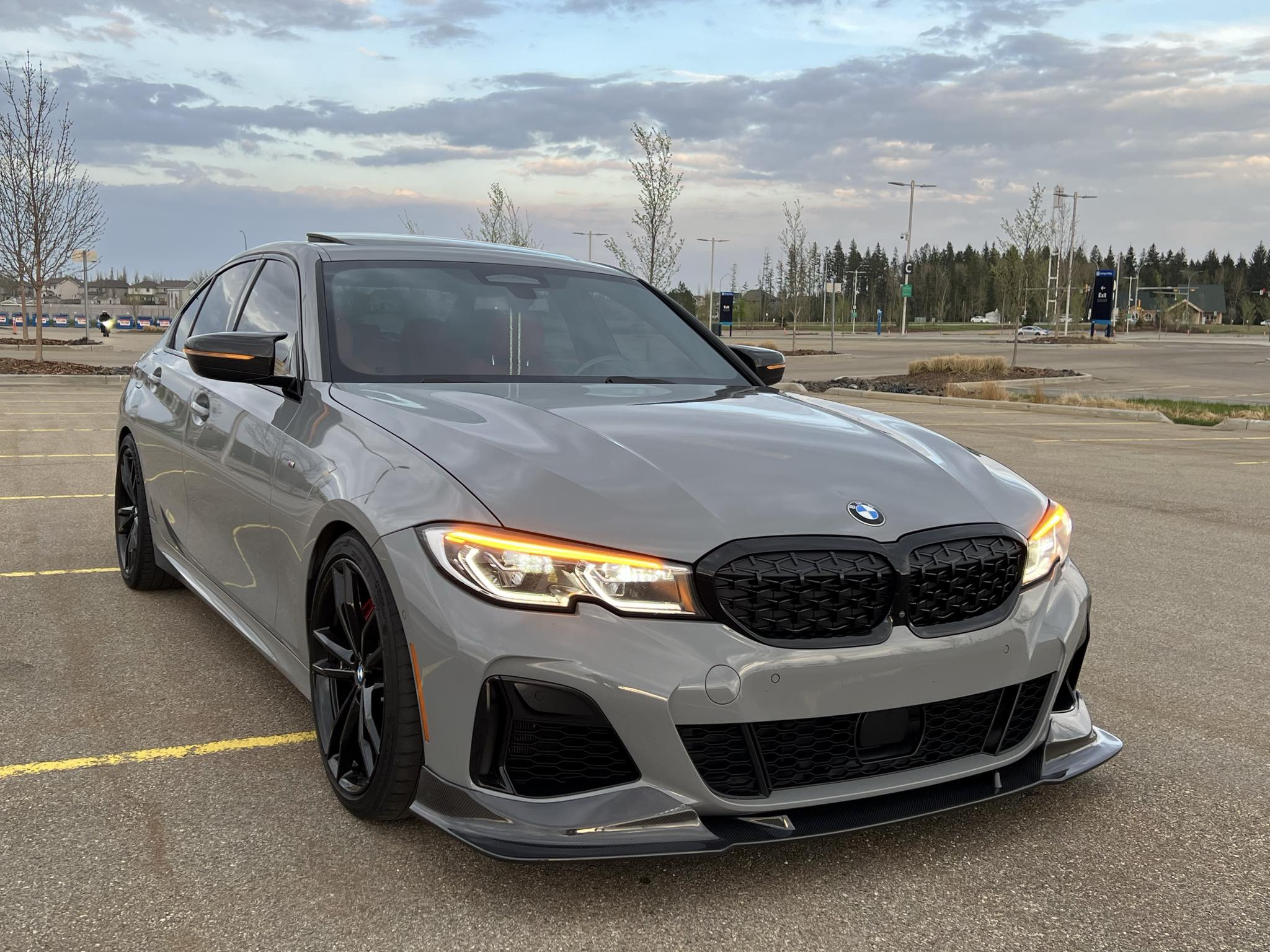 BMW G20 G21 Carbon Fiber Front Lip CMST Style Pre Facelift 19-22 M Sport