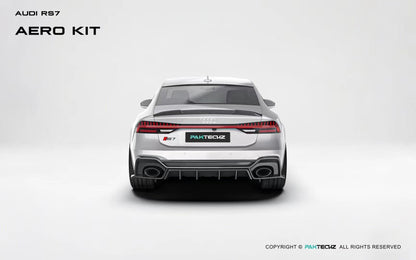 Audi RS6 RS7 C8 Paktechz Design Carbon Fiber Rear Diffuser 2019-2026