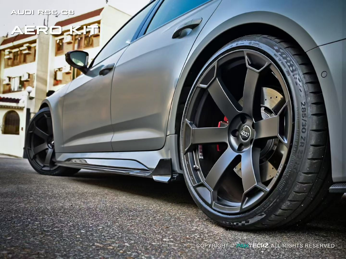 Audi RS6 RS7 C8 Paktechz Design Carbon Fiber Side Skirts 2019-2026
