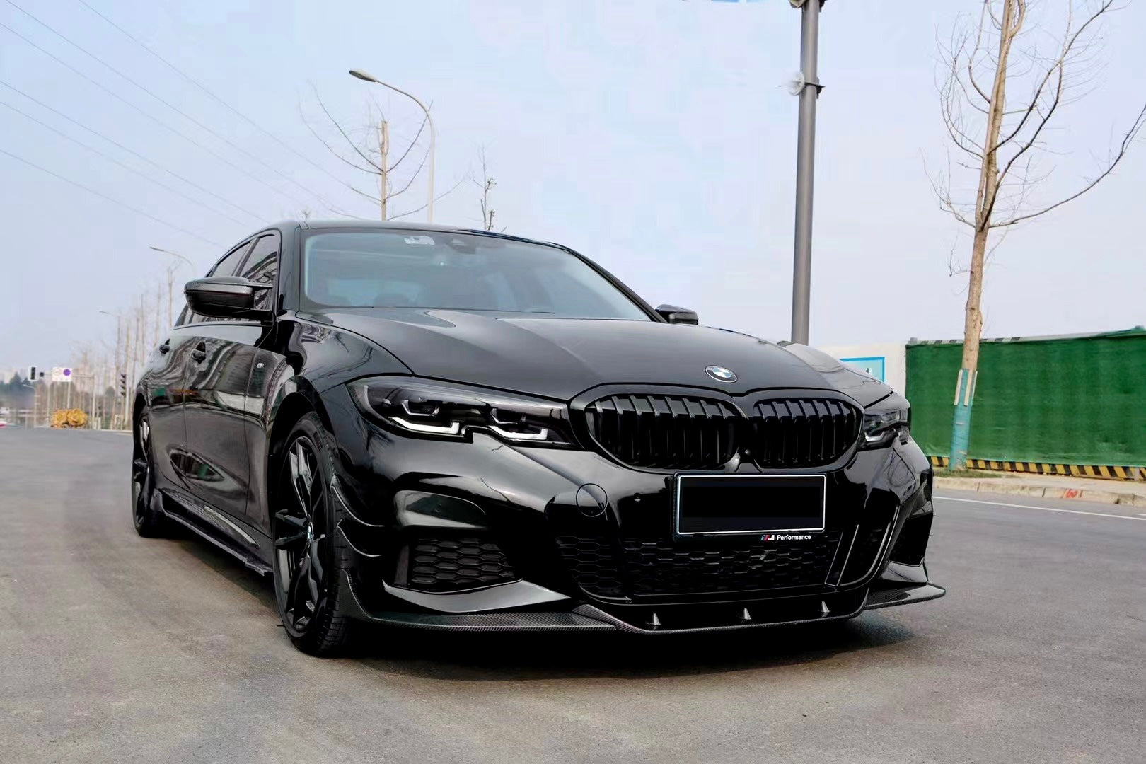 BMW G20 G21 Carbon Fiber Front Lip TAKD Style Pre Facelift 19-22 M Sport