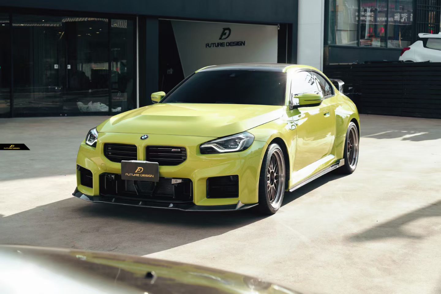 BMW 2023+ G87 M2 Carbon Fiber Front Lip Future Design V1