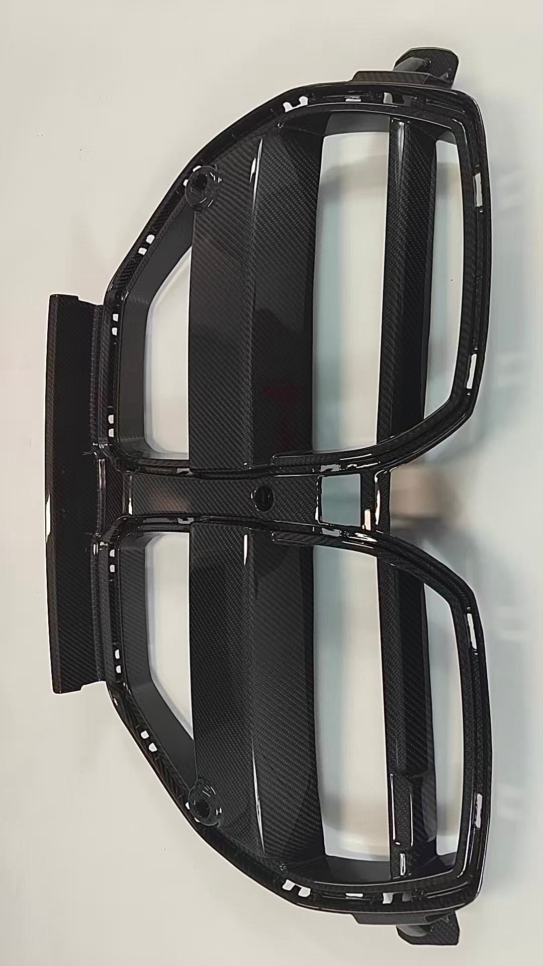 BMW M3 M4 Carbon Fiber V Style Front Grille 2021-26 G80 G81 G82 G83
