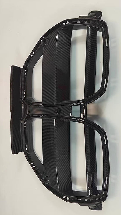 BMW M3 M4 Carbon Fiber V Style Front Grille 2021-26 G80 G81 G82 G83