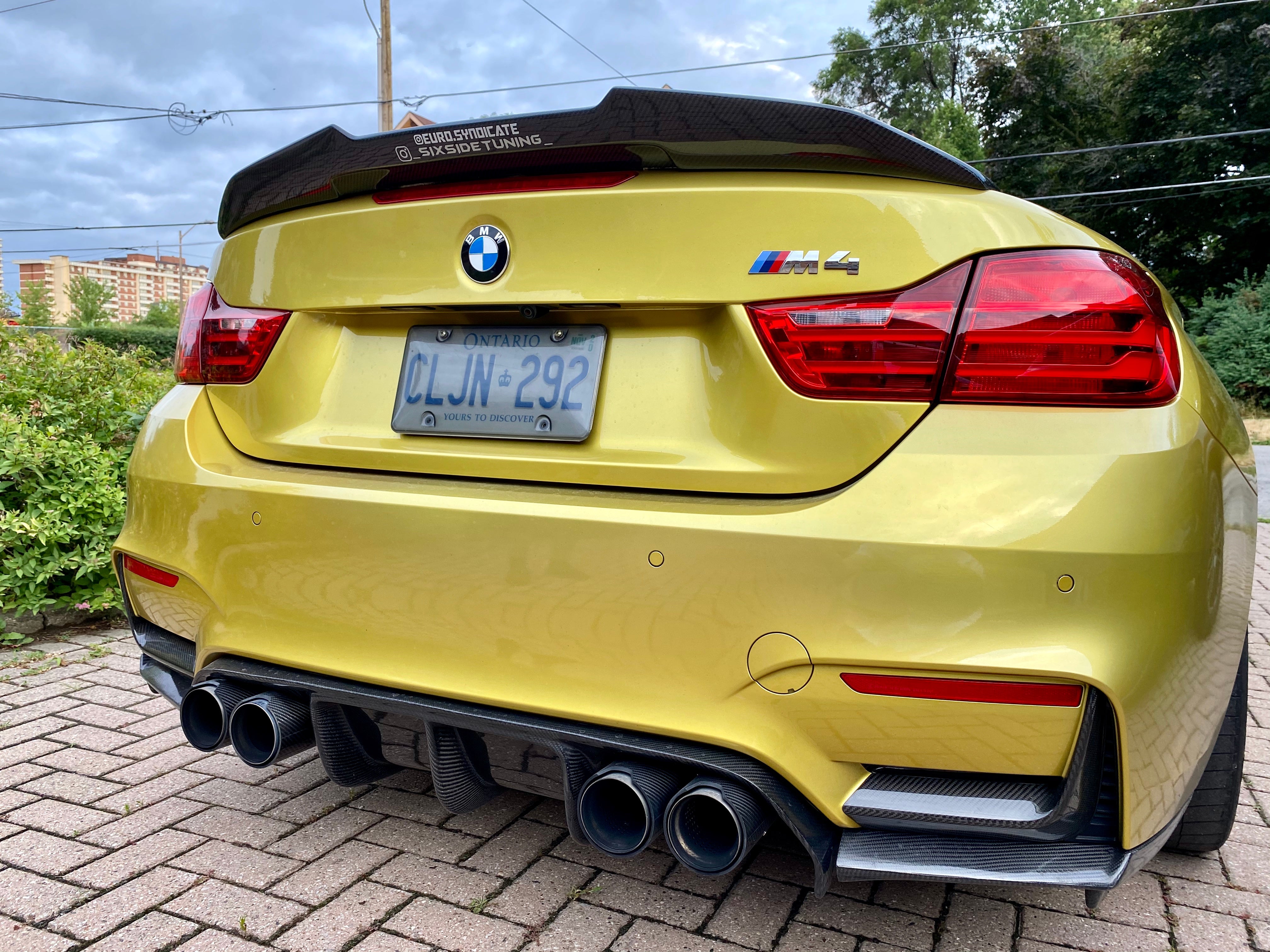 BMW M3 M4 Carbon Fiber Rear Diffuser F80 F82 F83 Vorsteiner Style