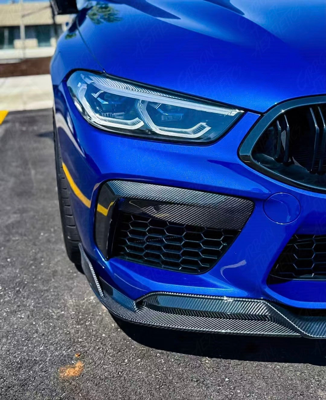 BMW M8 2019+ Paktechz Design Dry Carbon Fiber Front Lip F91 F92 F93