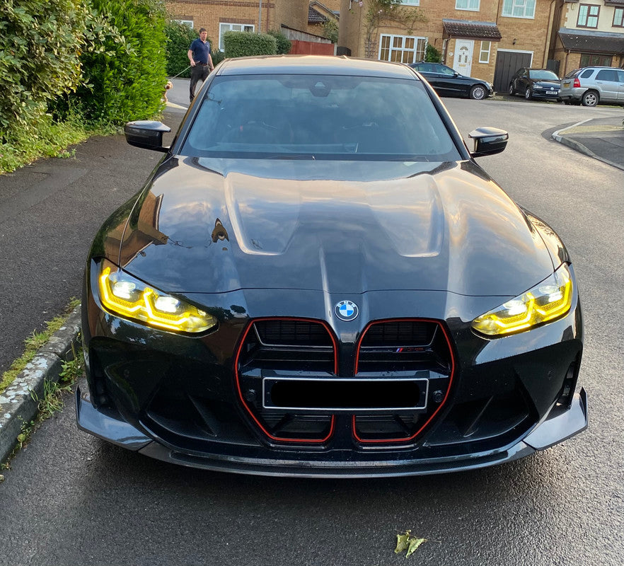 BMW M3 M4 Carbon Fiber CS Style Front Lip 2021-2026 G80 G81 G82 G83