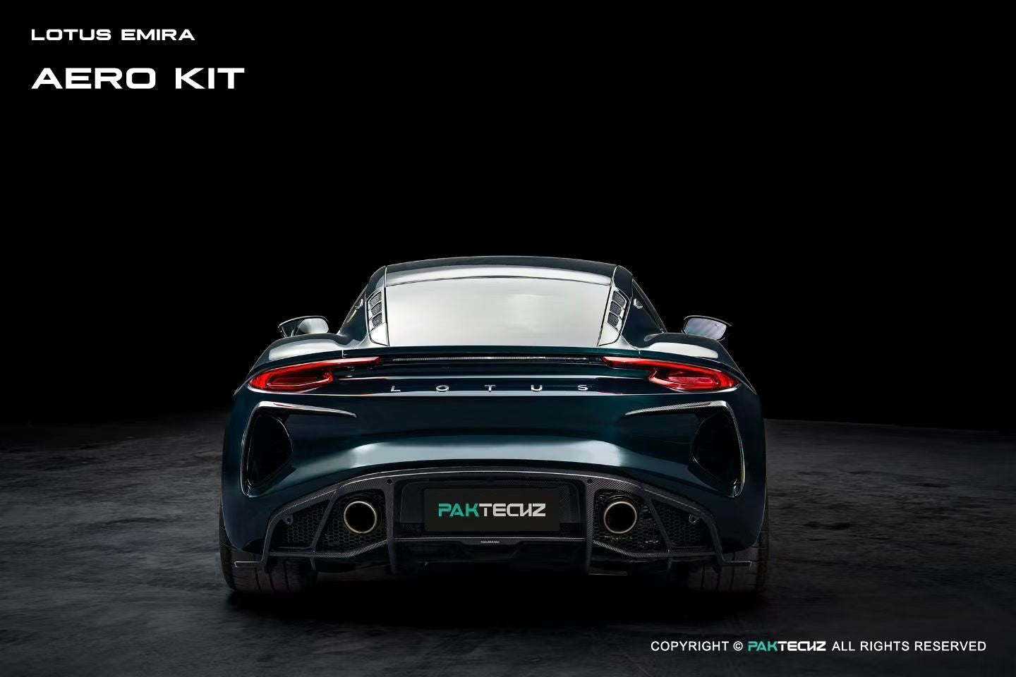 Lotus EMIRA Paktechz Design Carbon Fiber Rear Diffuser 2022+