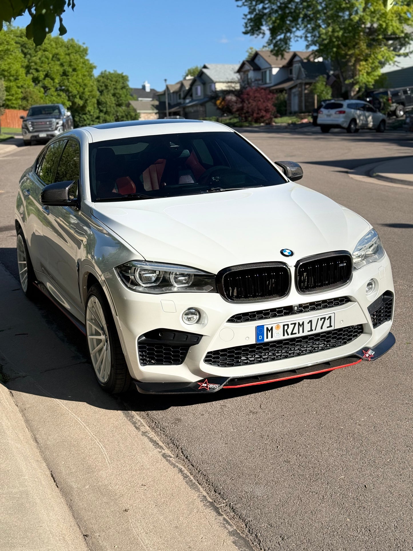 BMW F85 X5M F86 X6M Vorsteiner Style Carbon Fiber Front Lip