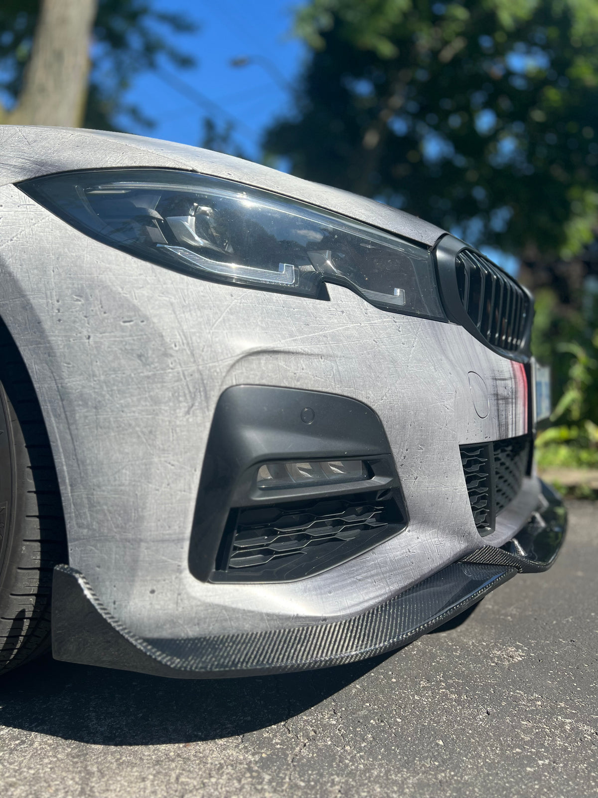 BMW G20 G21 Carbon Fiber Front Lip TAKD Style Pre Facelift 19-22 M Sport