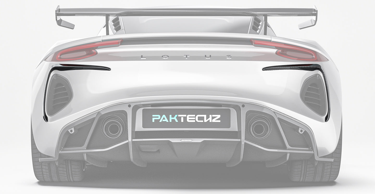 Lotus EMIRA Paktechz Design Carbon Fiber Rear Canards 2022+