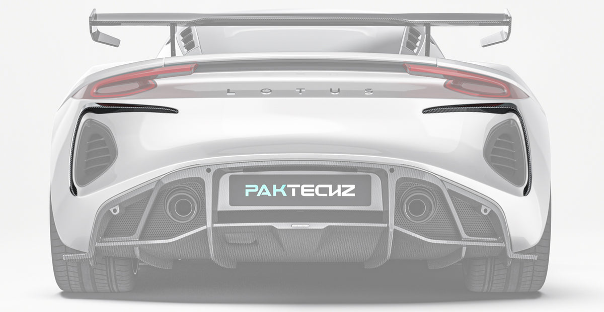 Lotus EMIRA Paktechz Design Carbon Fiber Rear Canards 2022+