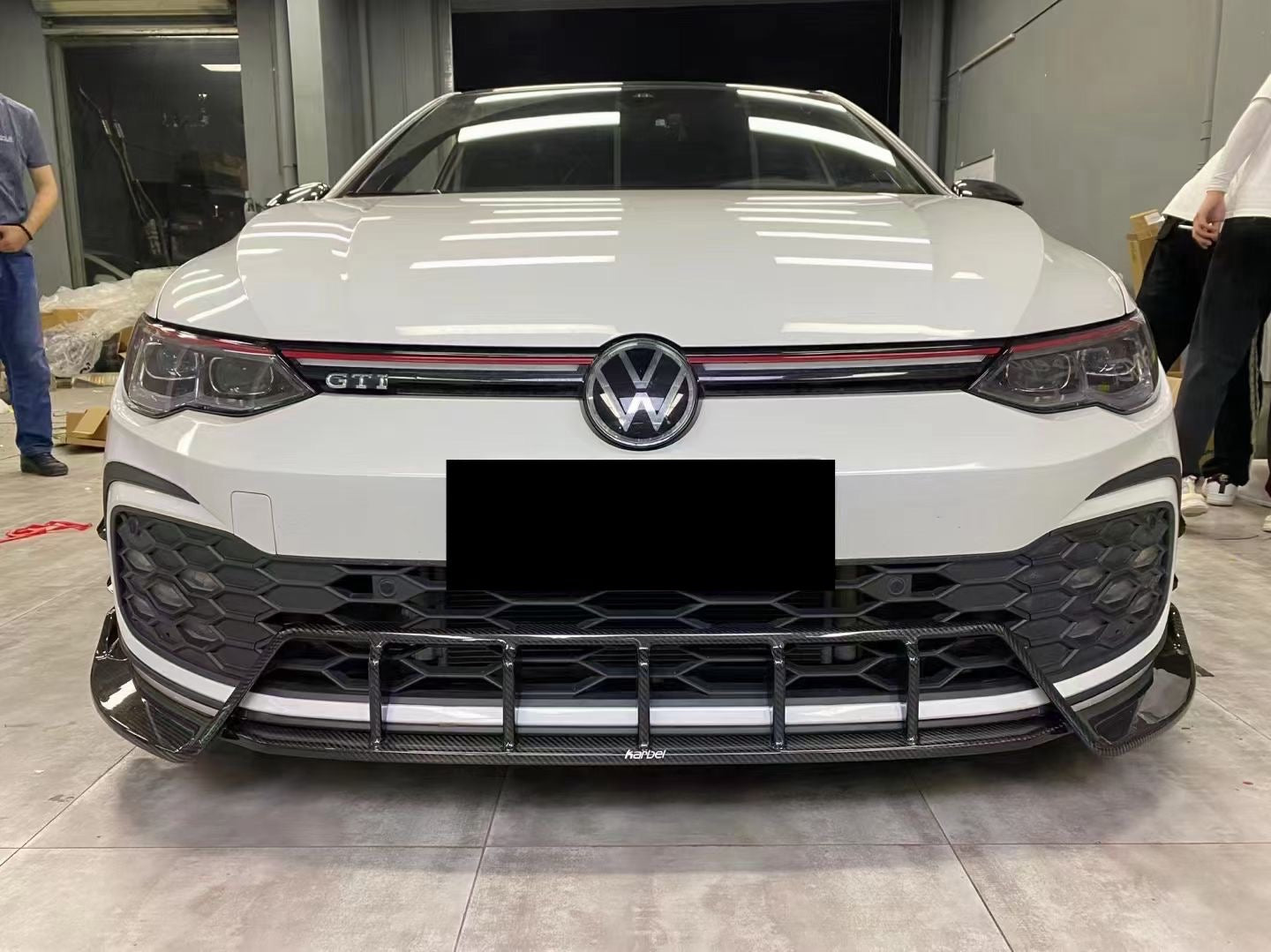 Volkswagen Golf 8 GTI Carbon Fiber Front Lip Karbel Design MK8 2020-24