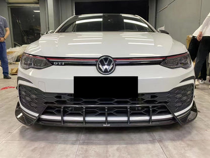 Volkswagen Golf 8 GTI Carbon Fiber Front Lip Karbel Design MK8 2020-24