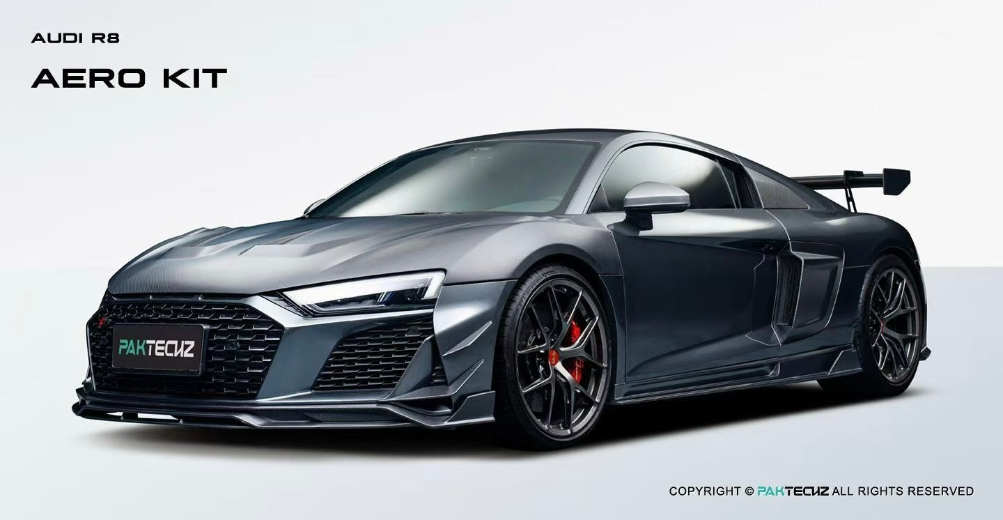 Audi R8 Paktechz Design Carbon Fiber Side Skirts 2016-2024