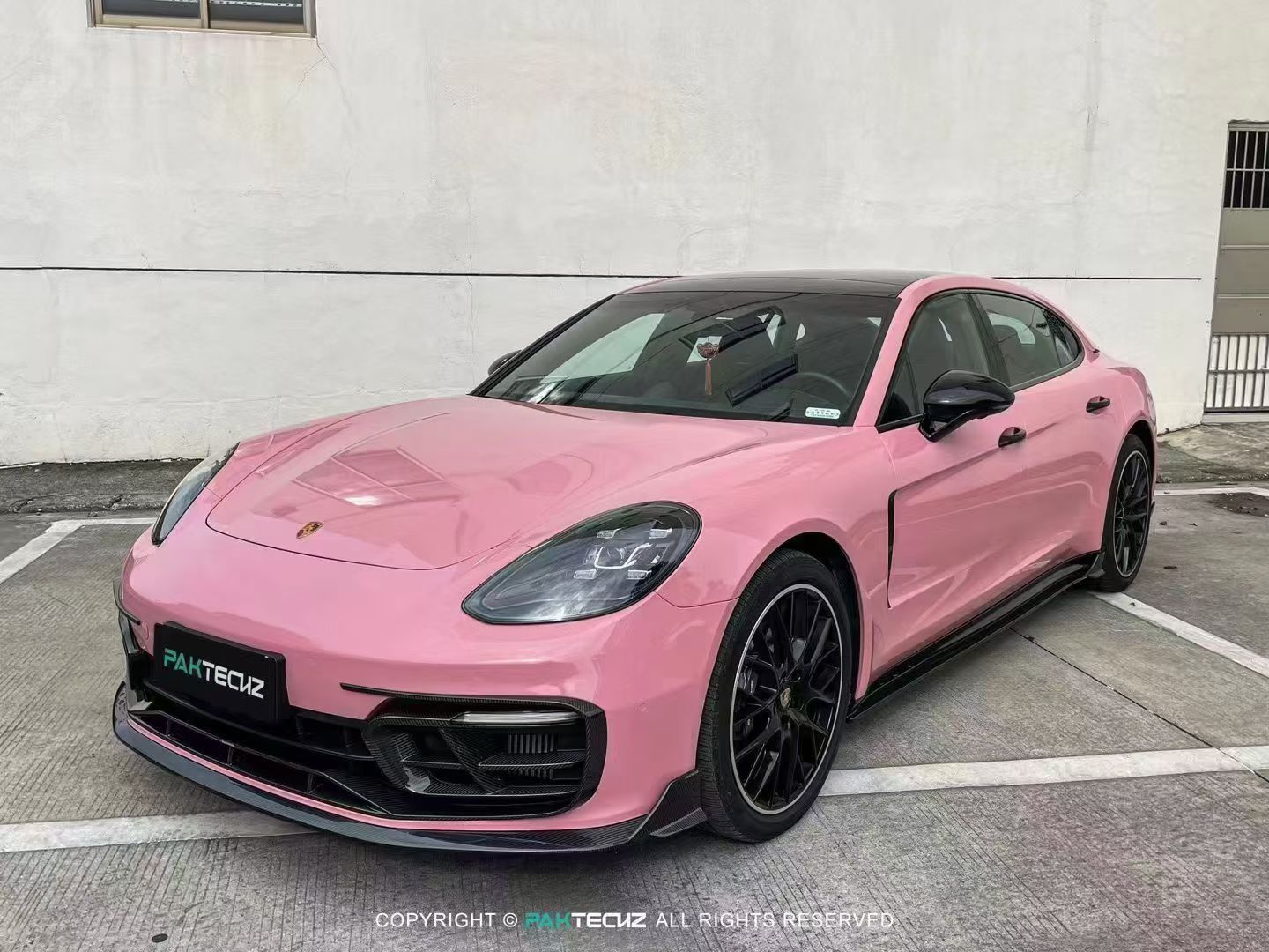 Porsche Panamera 971.2 Carbon Fiber Front Lip Paktechz Design 2021-23
