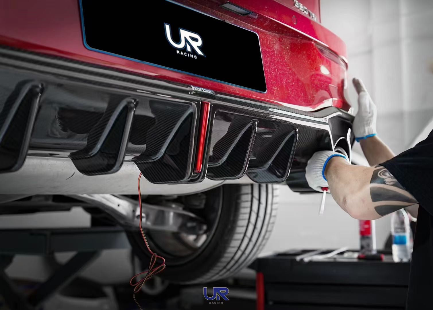 Volkswagen Golf MK8/8.5 Carbon Fiber Rear Diffuser Karbel Design 2020+