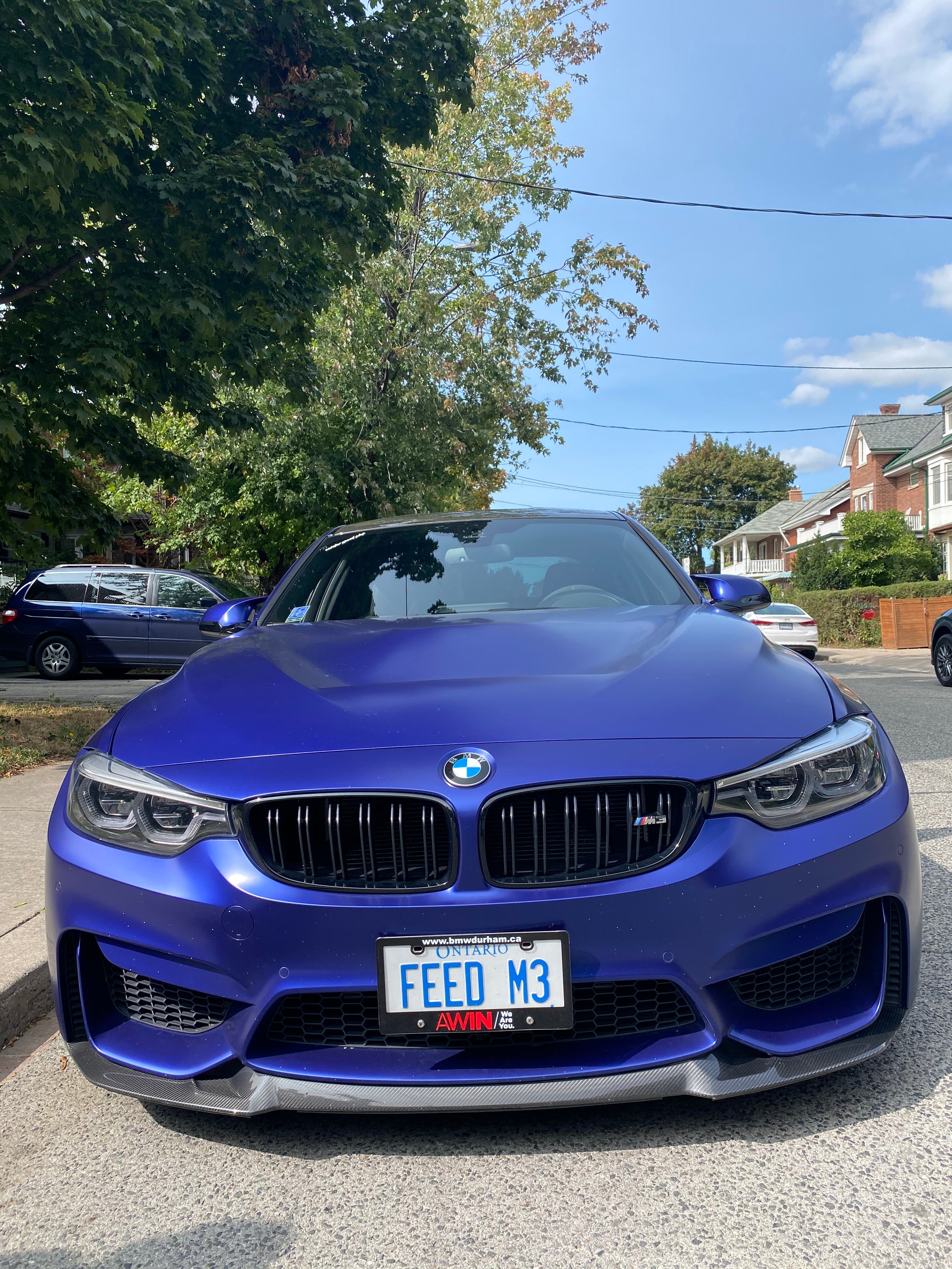 BMW M3 M4 Carbon Fiber Front Lip F80 F82 F83 CS Style 2014-2020