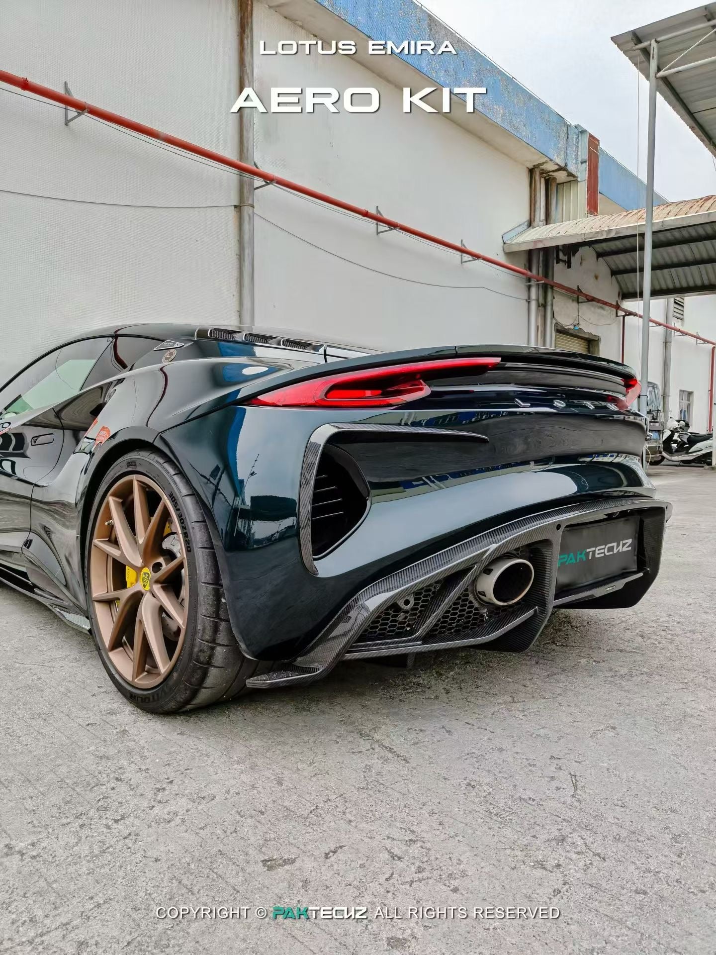 Lotus EMIRA Paktechz Design Carbon Fiber Rear Diffuser 2022+
