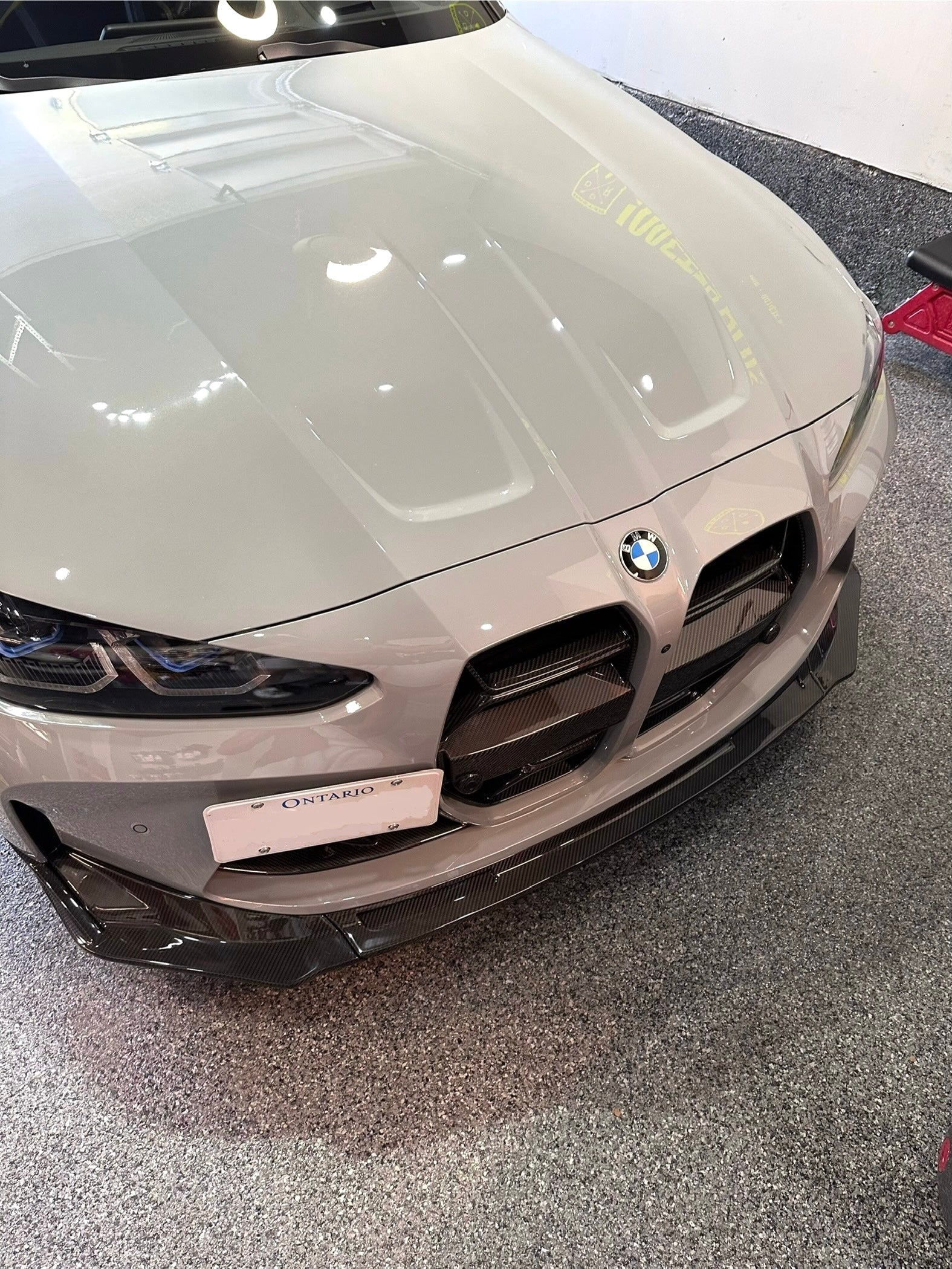 BMW M3 M4 Carbon Fiber V Style Front Lip 2021-2026 G80 G81 G82 G83