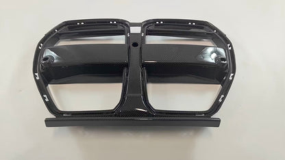 BMW M3 M4 Carbon Fiber V Style Front Grille 2021-26 G80 G81 G82 G83