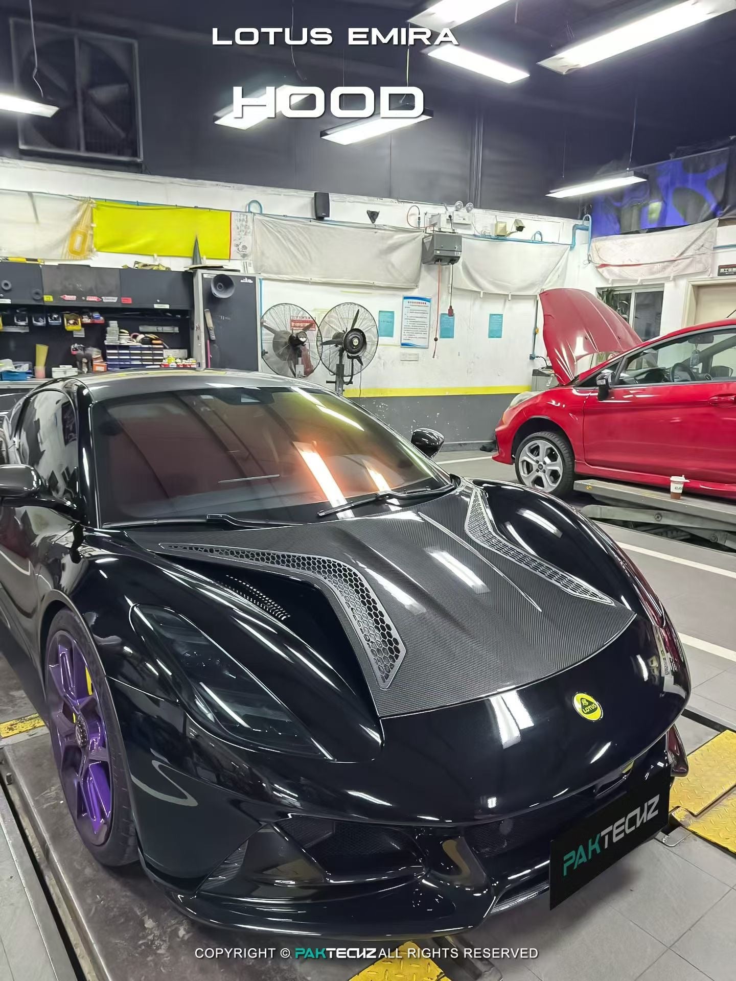 Lotus EMIRA Paktechz Design Carbon Fiber Hood 2022+