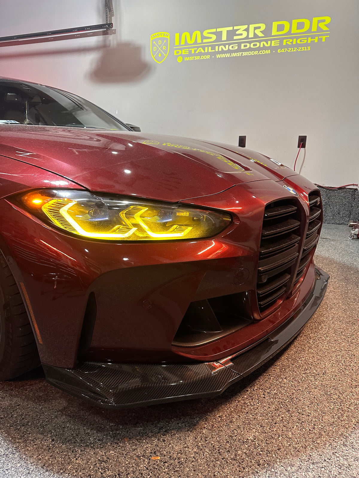 BMW G80 G81 M3 G82 G83 M4 Dry Carbon V Style Front Lip 2021-2026